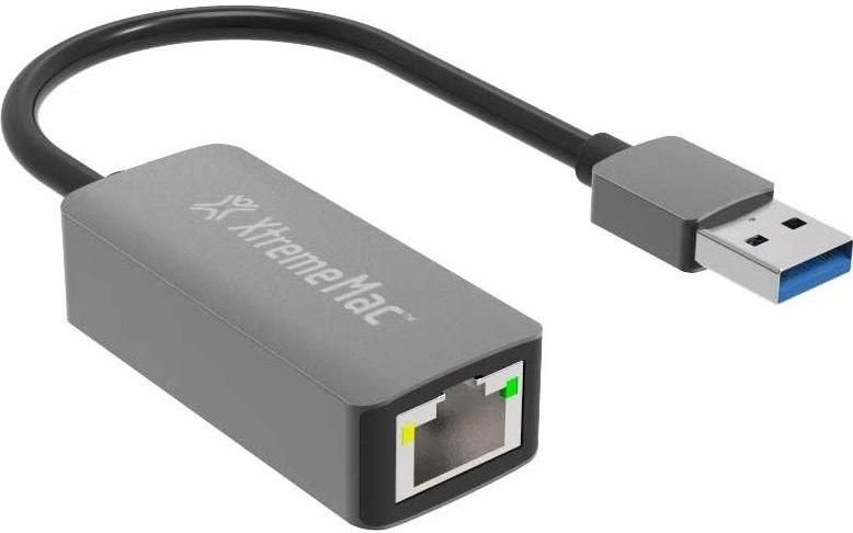 XtremeMac - USB-A naar Ethernet Adapter - Grijs - 10/100/1000Mbps