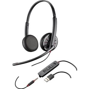 Poly Blackwire C325.1-M (Bedraad, USB-A), Kantoorheadset, Zwart