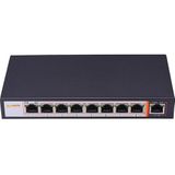 LUPUSNET - 10 Gigabit PoE-switch - Zwart - 96 Watt
