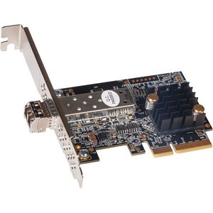 Sonnet Solo 10GBASE-T Ethernet 1-poorts PCIe-kaart, compatibel met Thunderbolt (PCI Express 3.0 x4), Netwerkkaarten, Zilver, Zwart