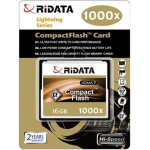 Ridata CF 16GB Hispeed 1000X UDMA7 (8020119) (16 GB, CF), Geheugenkaart
