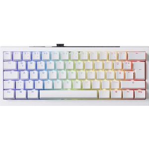 Ducky - One X Mini - Draadloos Gamingtoetsenbord - Wit - Inductieve Schakelaars - Tri-Mode Connectiviteit