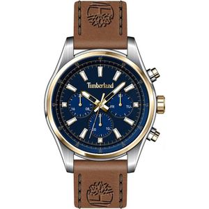 Timberland, Horloge, TDWGF2100403 Demarest Heren 46mm 5ATM, Bruin, (Analoog horloge, 46 mm)