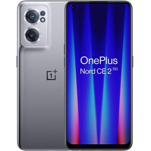 OnePlus Noord CE 2 (128 GB, Grijze spiegel, 6.43", Dubbele SIM, 5G), Smartphone, Grijs