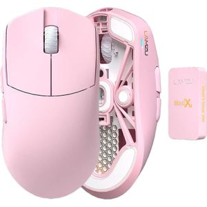 Lamzu Maya X 8K (Draadloze, Bedraad), Muis, Roze