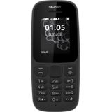 Nokia Telefoon Nokia 105 (2019) Dual SIM Czarny, Sleutel mobiele telefoon, Zwart