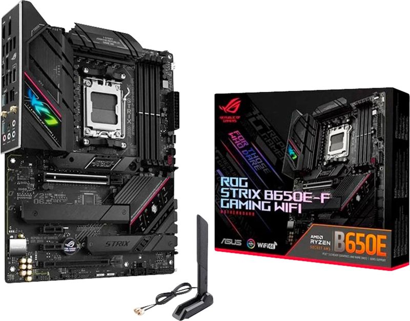 ASUS ROG STRIX B650E-F - Gaming Moederbord - AMD B650 Socket AM5 - DDR5 128 GB - Wifi 6E - Bluetooth 5.2