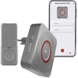 Emos - P5735SS - Draadloze Deurbel - Wit - Waterdicht - 150 Meter Bereik