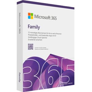 Microsoft 365 Family (DE) voor iPadOS & iOS & Mac OS & Android & Windows