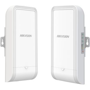 Hikvision 2.4Ghz 300Mbps 1KM Wireless (2 ports), Netwerkschakelaar, Wit