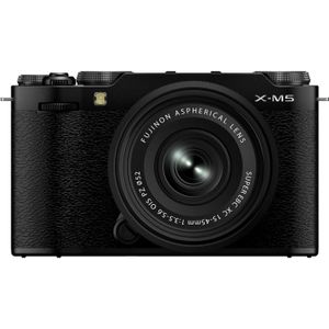 Fujifilm X-M5 Camera with XC 15-45mm Lens, black (15 - 45 mm, 26.10 Mpx), Camera, Zwart