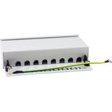 Equip - 326521 - Patchpaneel - Lichtgrijs - Staal - 8 Poorten x Cat.6A RJ45