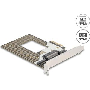 Delock PCI Express 4.0 x4 Karte zu 1 x NVMe M.2 Key M 110 mm, Storage controller