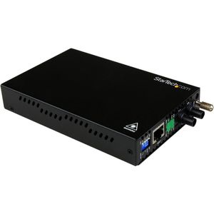 StarTech - Multimode Glasvezel Media Converter - ST - RJ45 - 10/100 Mbit/s - Tot 2 km