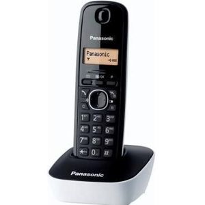 Panasonic KX-TG1611, Telefoon, Wit, Zwart