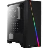 AeroCool - Cylon Pro - PC-behuizing - Zwart - Gehard Glas - RGB LED Verlichting
