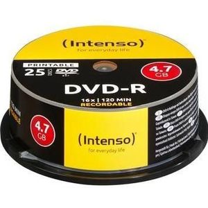 Intenso DVD-R, Afdrukbaar, pc(s), Optische gegevensdrager