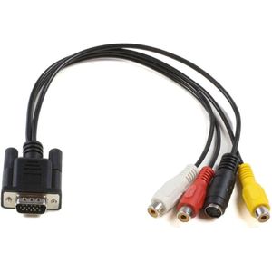 MicroConnect VGA - S-Video / composiet kabel (0.30 m, VGA), Videokabel