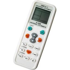 Savio K-1028 afstandsbediening IR draadloze airconditioner Drukknoppen (Universele afstandsbediening, Infrarood), Afstandsbediening, Wit