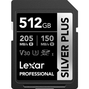 Lexar - SD Silver Plus - Geheugenkaart - 512GB - UHS-I V30
