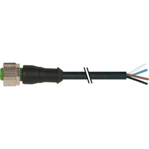 Murr Elektronik M12 Bu. 0° vrij kabeleinde PVC 4x0,34 sw UL/CSA 20m, Kabels + Stekkers, Zwart