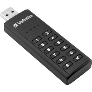 Verbatim - Beveiligd Toetsenbord - USB-stick - Zwart - 128 GB