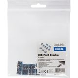 LogiLink - AU0046 - USB Port Lock - 10 Stuks - Effectieve Vergrendeling
