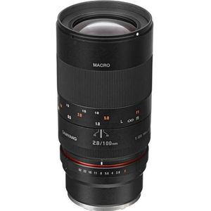 Samyang 100mm F2.8 ED Ultra Multi Coating Makroobjektiv (Sony E, APS-C / DX, Volledig formaat), Objectief, Zwart