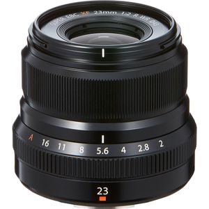 Fujifilm Fujinon XF 23mm f/2 R WR (Fujifilm Fujinon XF, APS-C / DX), Objectief, Zwart