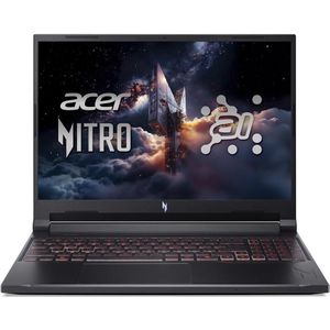 Acer Nitro V16 RTX 5070 (16", 2000 GB, 32 GB, DE, AMD Ryzen 7 260), Notebook, Zwart