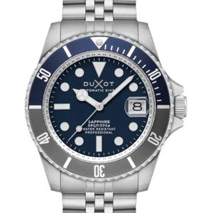 Duxot, Horloge, DX-2057-44 Herenhorloge Atlantica Automatic Diver 42mm 20ATM, Zilver, (Duikhorloge, 42 mm)