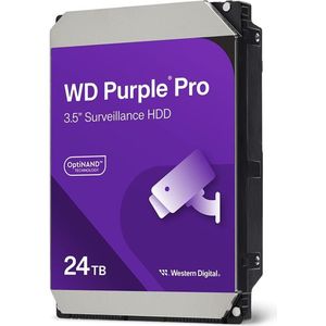 WD Purple Pro 24TB SATA 6Gb/s 3.5inch (24 TB, 3.5", CMR), Harde schijf