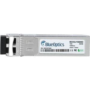 BlueOptics Compatible Transition Networks TN-SFP-10G-ZR SFP+ Transceiver, LC-Duplex, 10GBASE-ZR, Singlemode F, Zendontvangers, Zilver