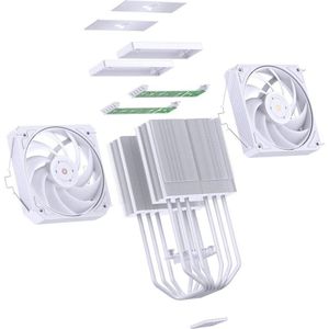 Jonsbo - HX6280 - CPU-koeler - 130 Millimeter - RGB-verlichting - Compatibel met AM5