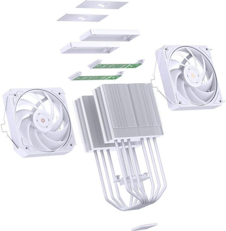 Jonsbo - HX6280 - CPU-koeler - 130 Millimeter - RGB-verlichting - Compatibel met AM5