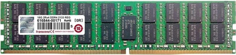 Transcend TS2GHR72V4B werkgeheugen 16 GB DDR4 2400 MHz - geheugenmodule (16 GB, 2 x 8 GB, DDR4, 2400 MHz, groen)