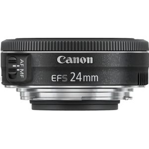 Canon EF-S 24mm f/2.8 STM (Canon EF-S, APS-C / DX), Objectief, Zwart