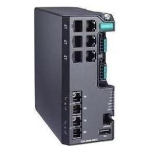 Moxa EDS-4008-2MSC-LV - Beheerde Ethernet-switch met 6 10100BaseT(X)-poorten, 2 100BaseFX multi-mode, Netwerkschakelaar