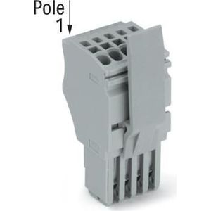 10x Wago 1-draads vrouwelijke multipoint connector, Elektronica benodigdheden + Behuizing, Grijs