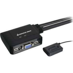 Iogear Gcs22u, KVM schakelaars, Zwart