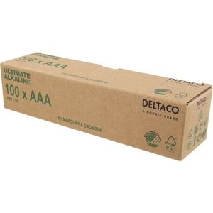 Deltaco Ultimate Alkaline batterijen, L (2/3 AAA), Batterijen
