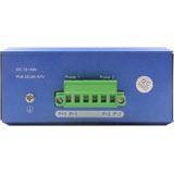 DIGITUS - PoE Netwerkswitch - Zwart/Blauw - 10 Gigabit Ethernet Poorten - 8x RJ45 + 2x SFP - IP40 - Railmontage