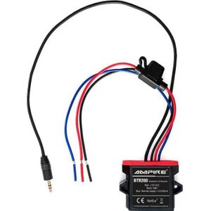 Ampire Bluetooth Receiver,3.5mm Klinke/Cinch, 12 Volt, aptXHD, aptXLL (Ontvanger), Bluetooth audio-adapters