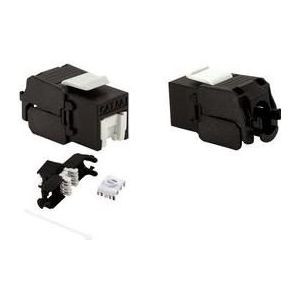 LogiLink Keystone-module Cat.6A, niet afgeschermd, EC-getest, gemaakt van kunststof, ondersteunt Power over (Keystone module), Netwerk accessoires