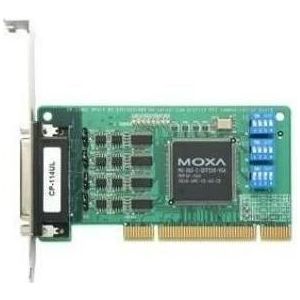 Moxa CP-114UL W/O KABEL - 4-poorts RS-232422485 universele PCI-kaart met laag profiel, Controlekaart
