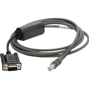 Zebra Seriële kabel - DB-9 (M) - 2,13 m - voor, Accessoires voor barcodescanners