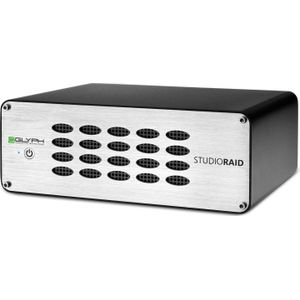 Glyph StudioRAID - Festplatte - 4000 GB - 0,1,JBOD,SPAN - 2,88 Gbit/s - 7200 RPM - Sch (4 TB), Externe harde schijf, Zwart, Zilver
