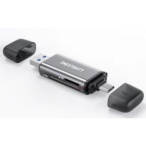 Nextbatt USB-C / USB-A Multifunctional Card Reader, Geheugenkaartlezer