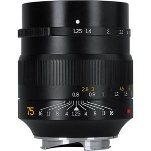 7artisans Cameralens - M 75mm F1.25 - Leica M - Zwart