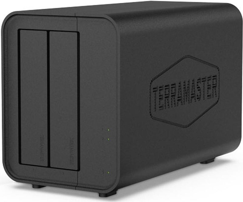 Terramaster - D5 Hybrid - Harddisk Behuizing - Zwart - M.2 2280 - 2.5" - 3.5"